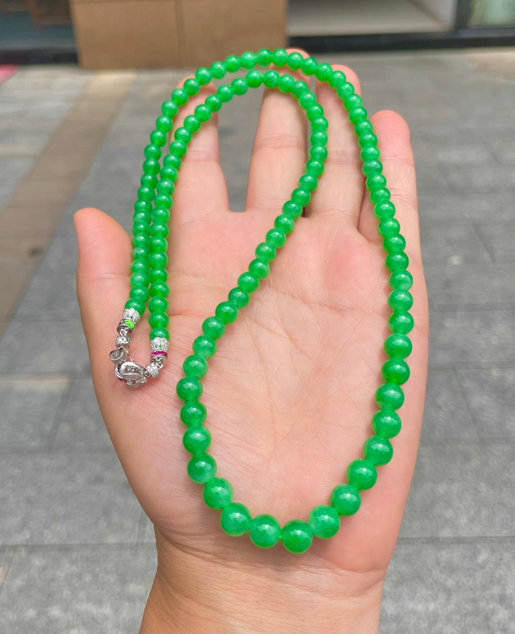绿珠链 碧翠为珠，串起清欢。（wg0032308）