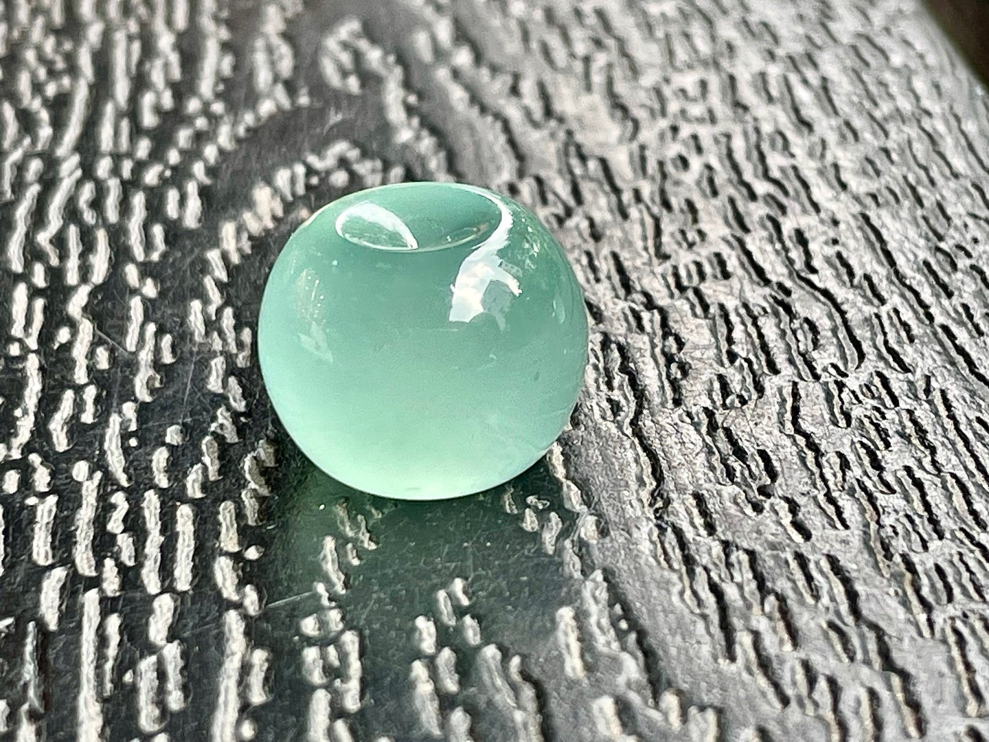 天空蓝苹果珠 珠型圆润饱满（wg0033097）