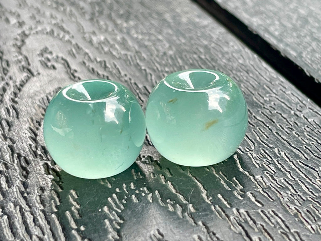 天空蓝苹果珠 珠型圆润饱满（wg0033097）