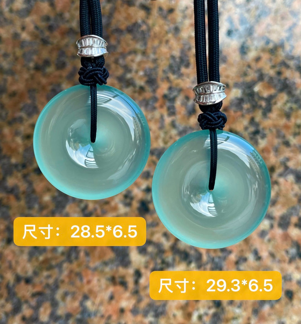 天空蓝扣一对 澄澈冰蓝扣，方寸寄平安 （wg0033313）