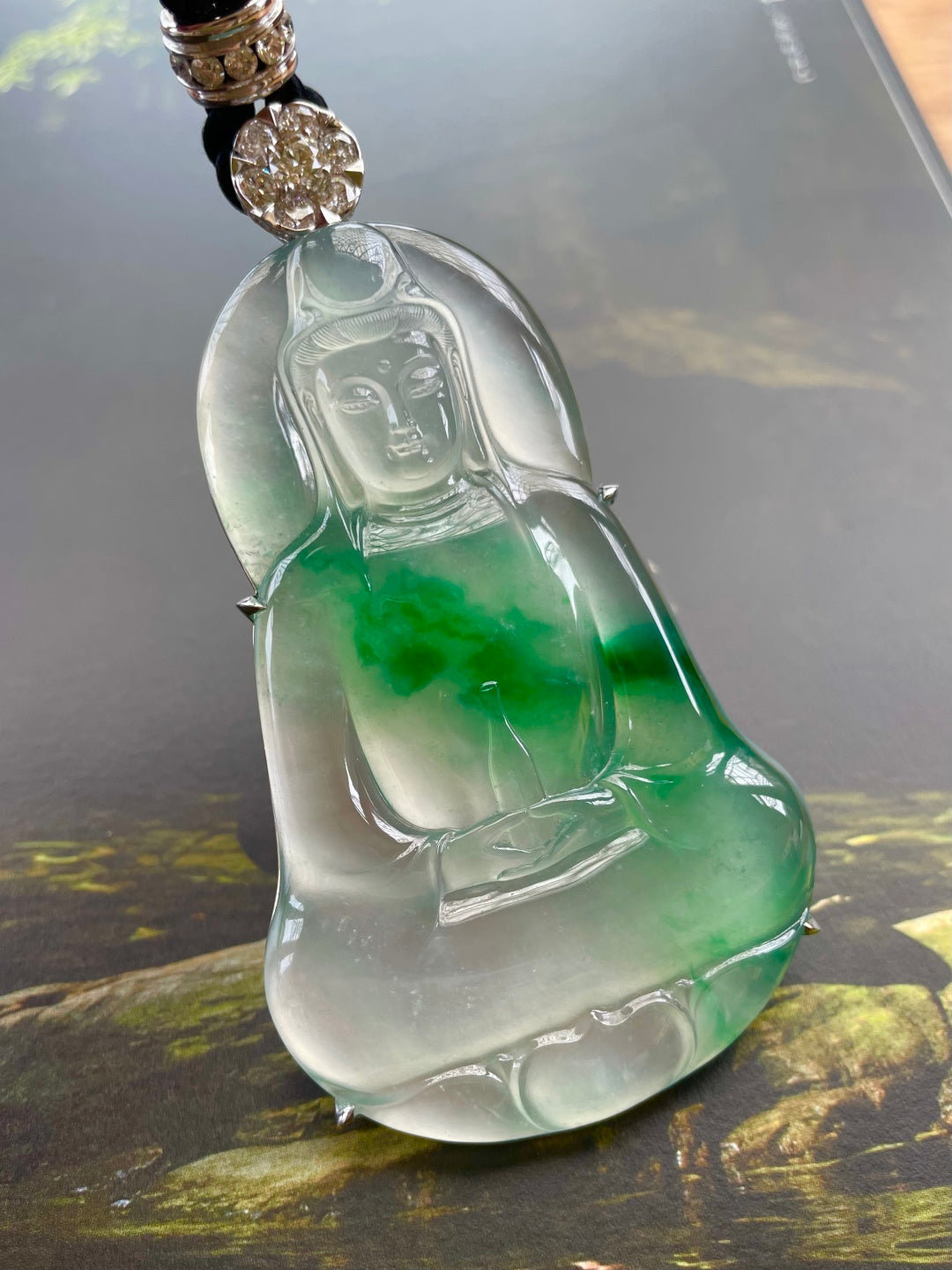 飘绿观音 玉蕴山河，一尊飘绿观音 （wg0036450）