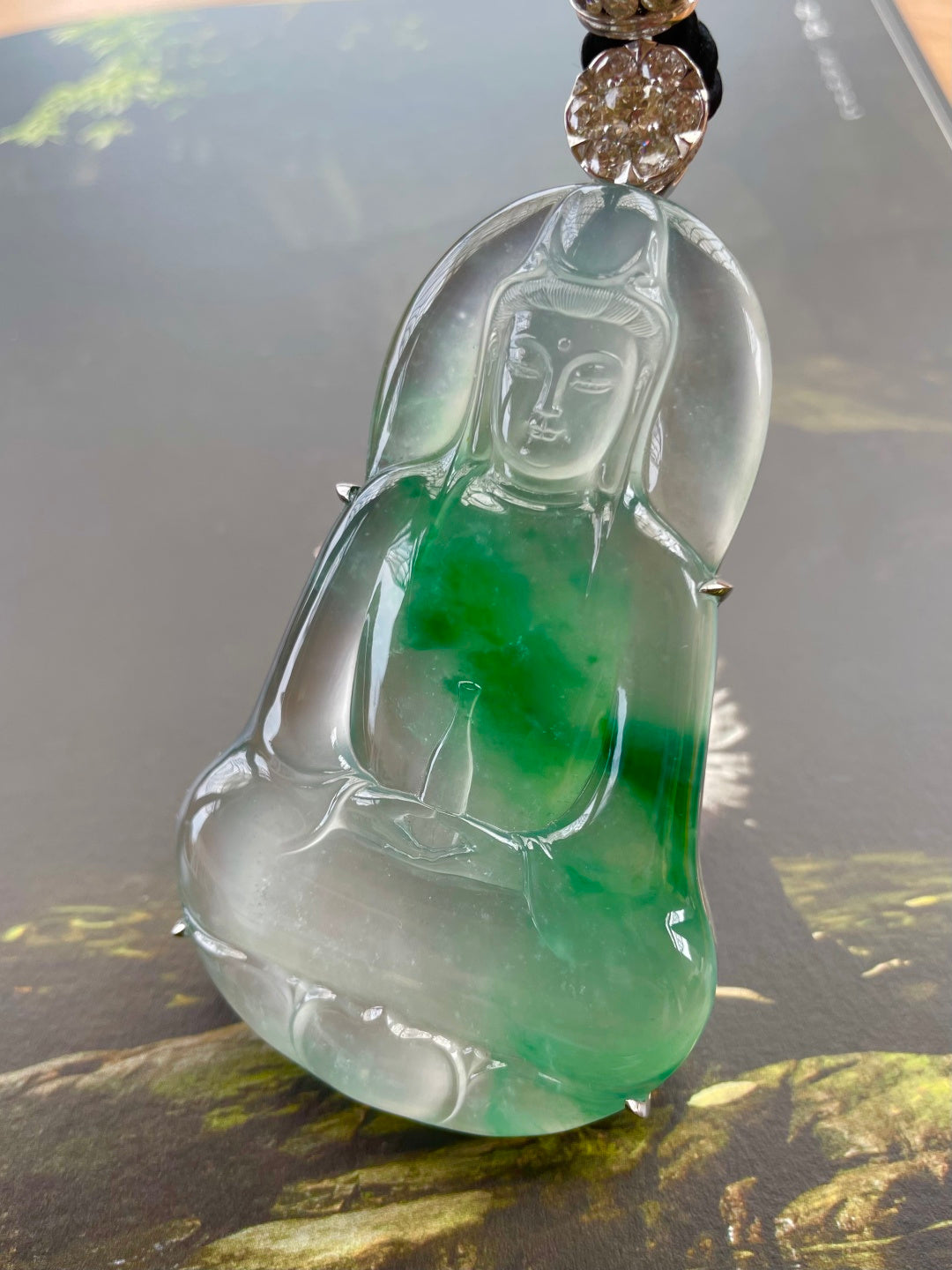 飘绿观音 玉蕴山河，一尊飘绿观音 （wg0036450）