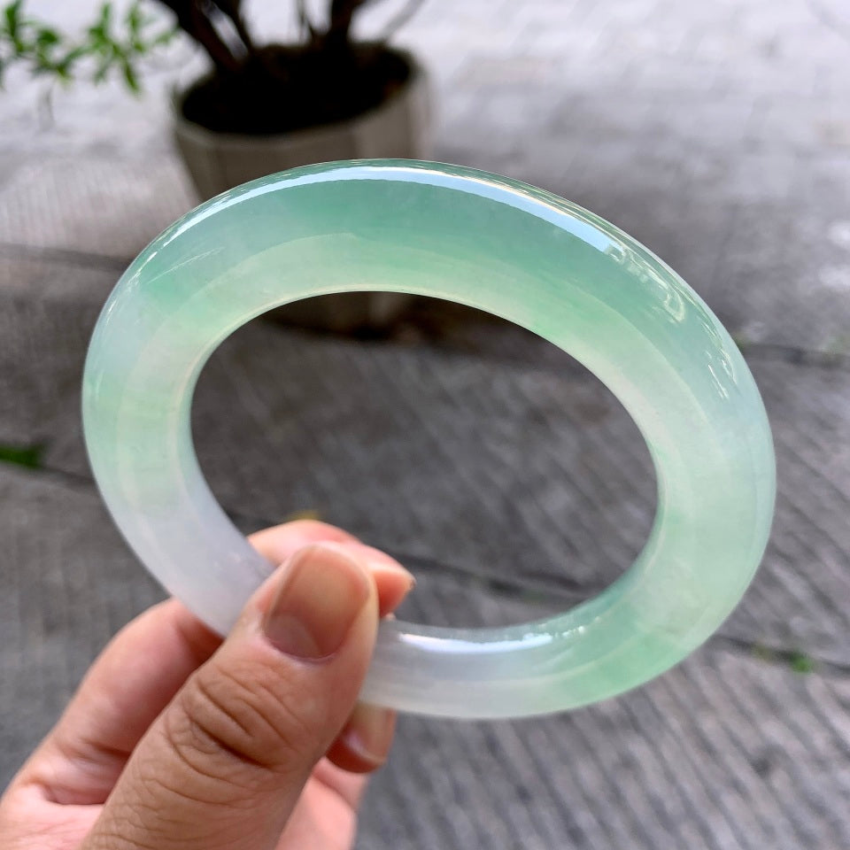 冰种晴水圆条手镯（61.4mm）（yc116136）