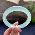 糯冰种蓝晴水平安镯（57.8mm）（yc169984）