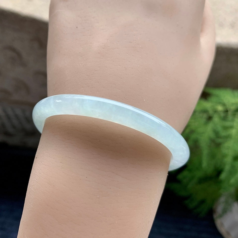 糯冰种无色贵妃手镯（52.9mm）（yc093340）