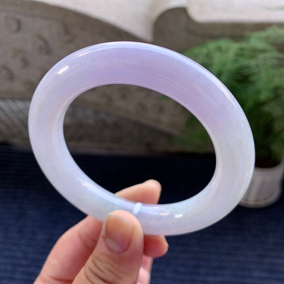 糯种紫罗兰圆条手镯（58.7mm）（yc079184）