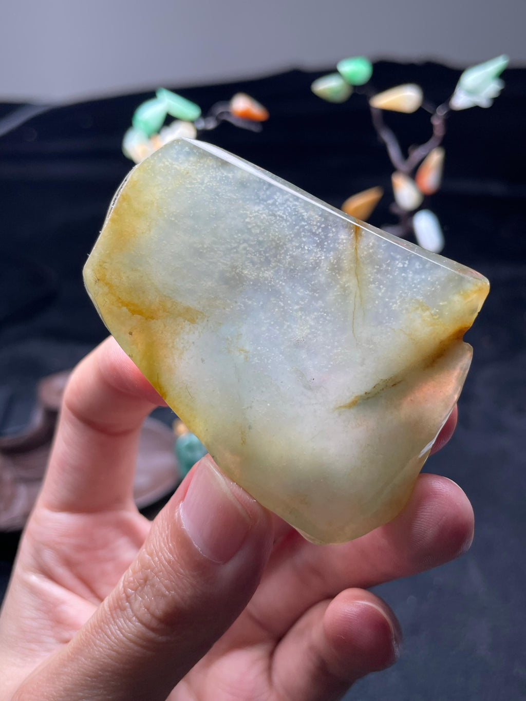 冰黄雪花棉片料（yc709284）