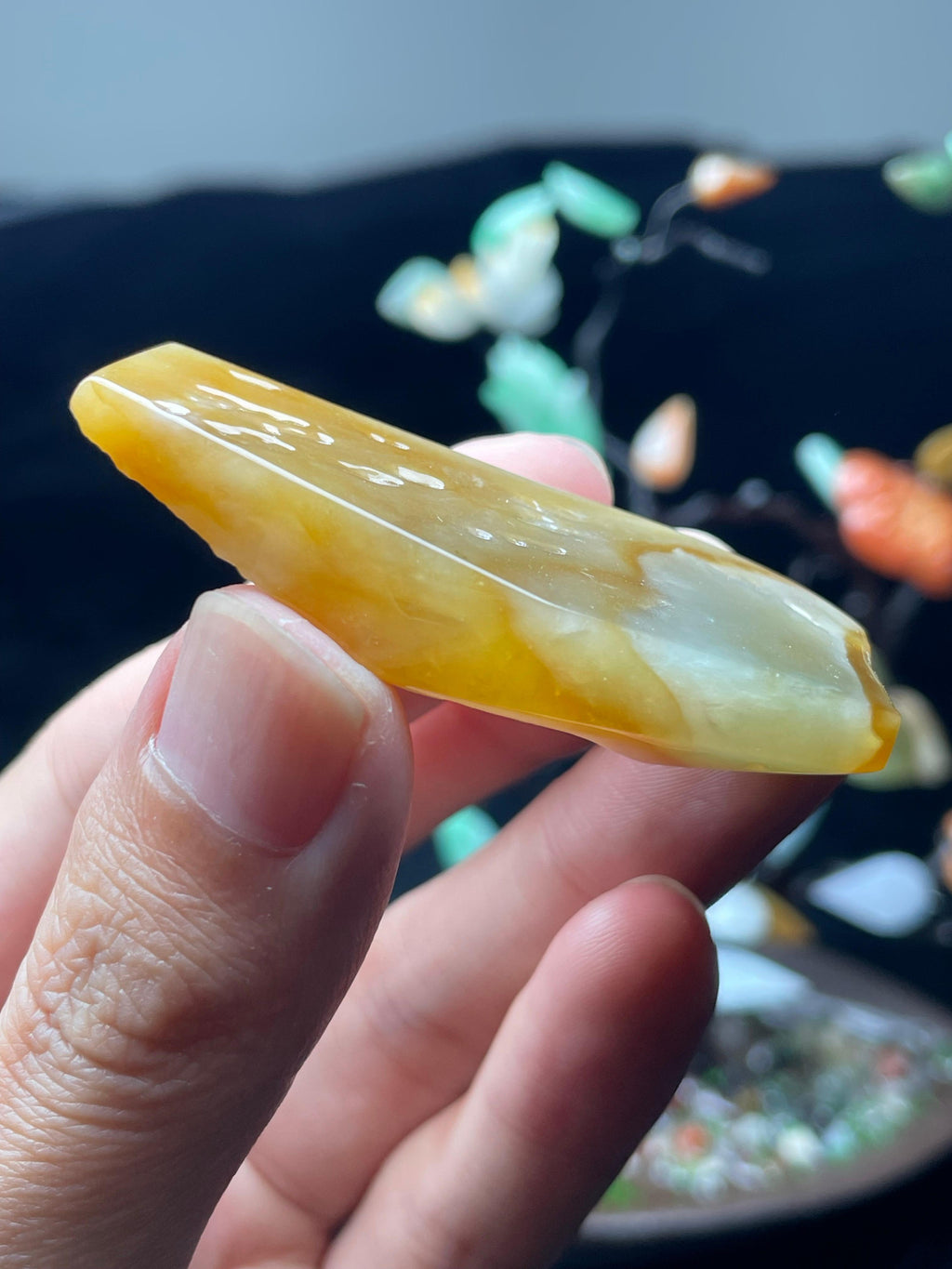 冰黄翡特色挂件料（yc521741）