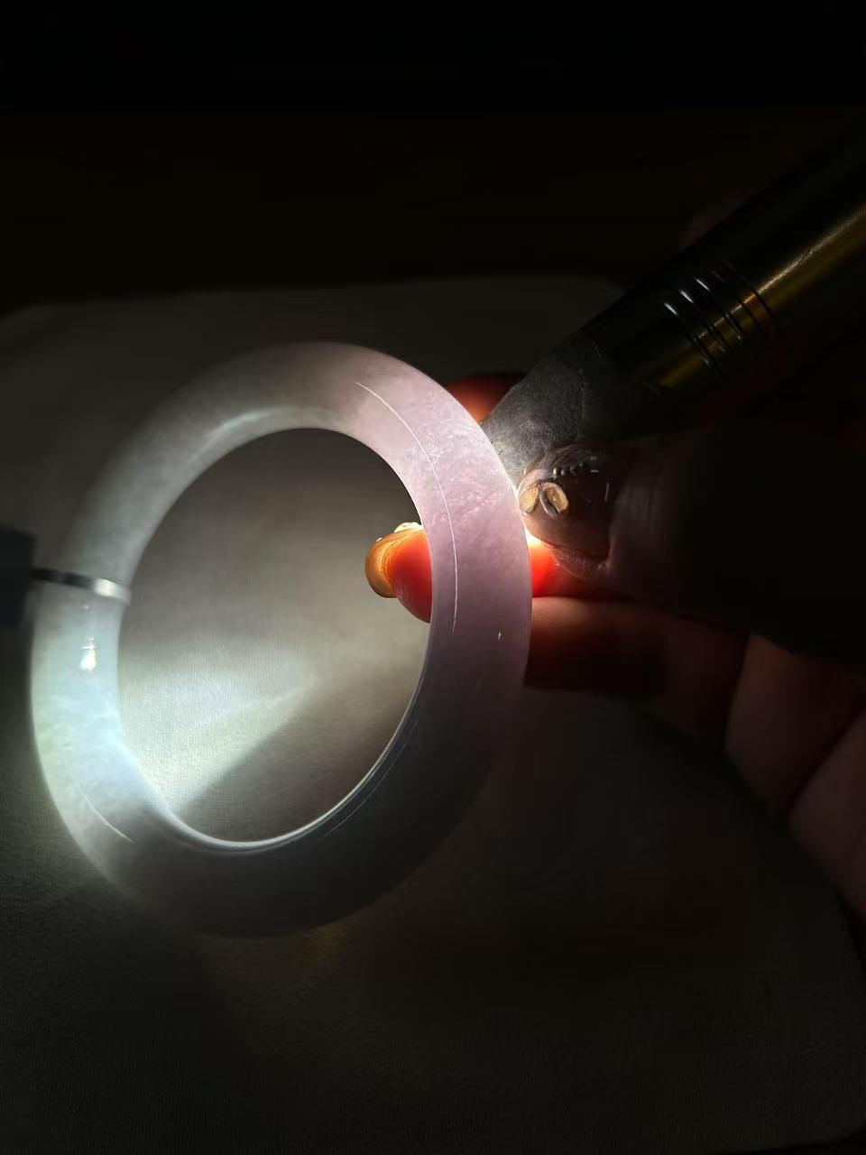 糯种紫罗兰圆条手镯（58.7mm）（yc079184）