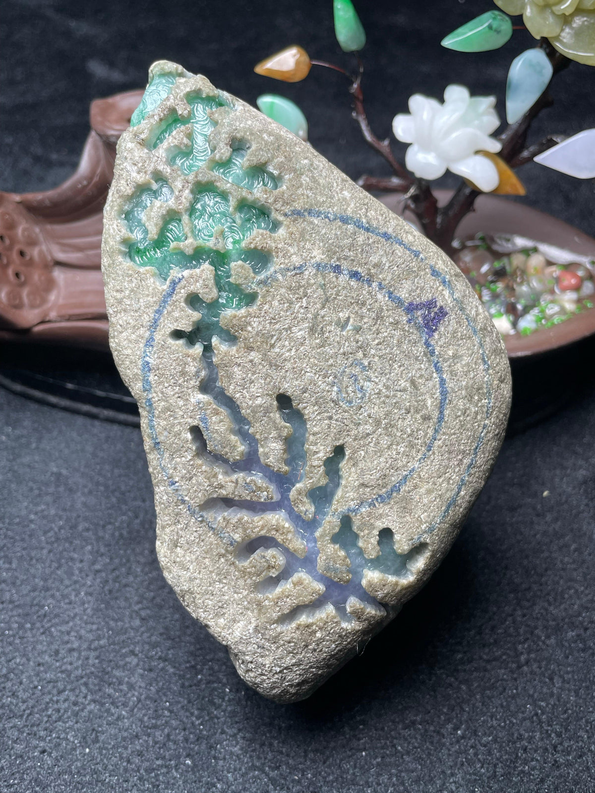 后江紫罗兰飘色飘花春彩开窗料（yc539707）