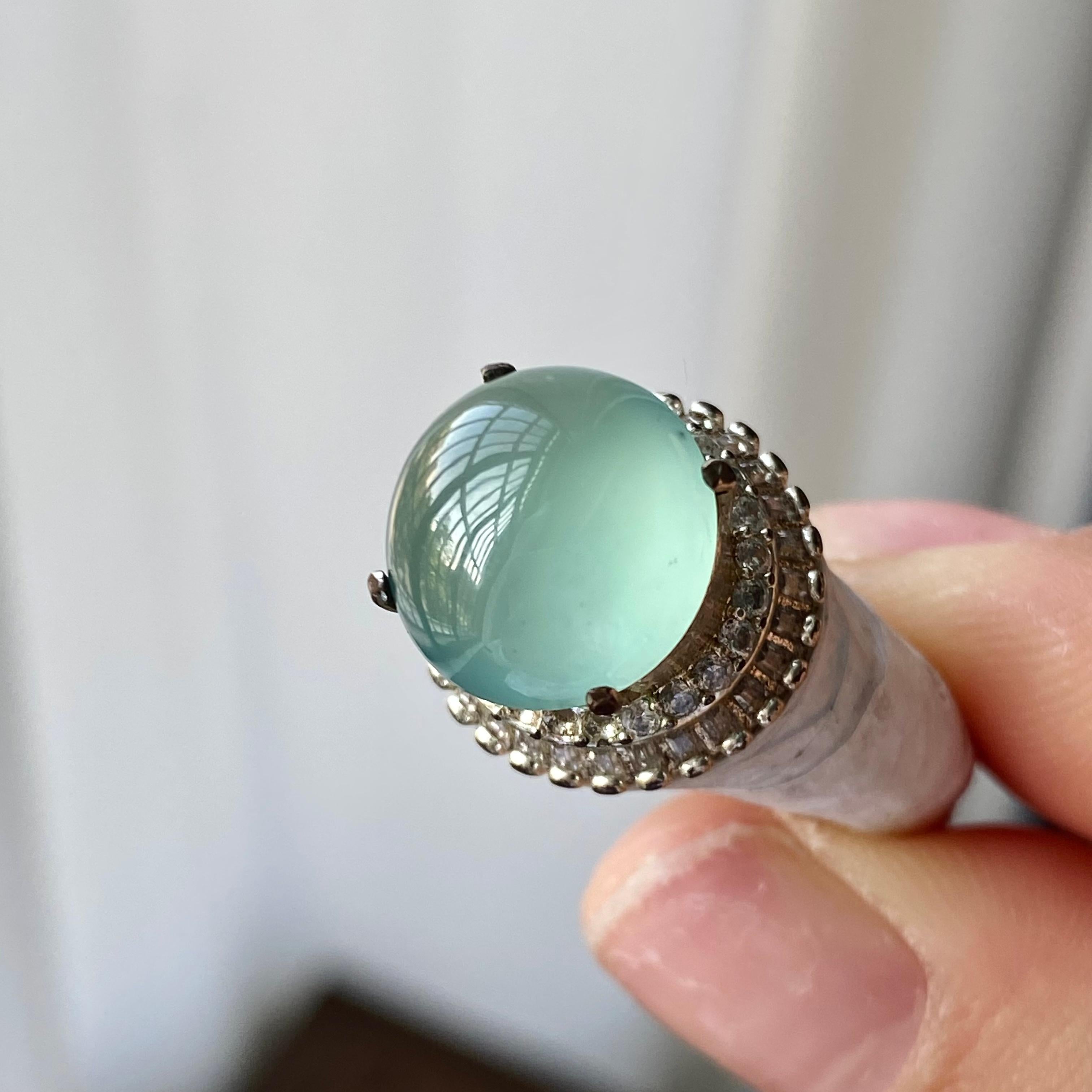 冰种晴底蛋面裸石（yc303873）