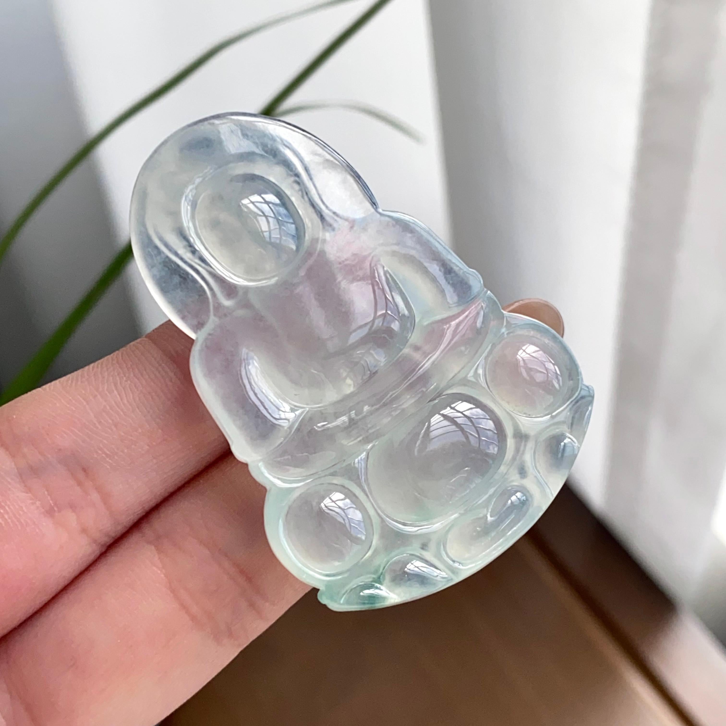 冰种飘花观音吊坠（yc262754）