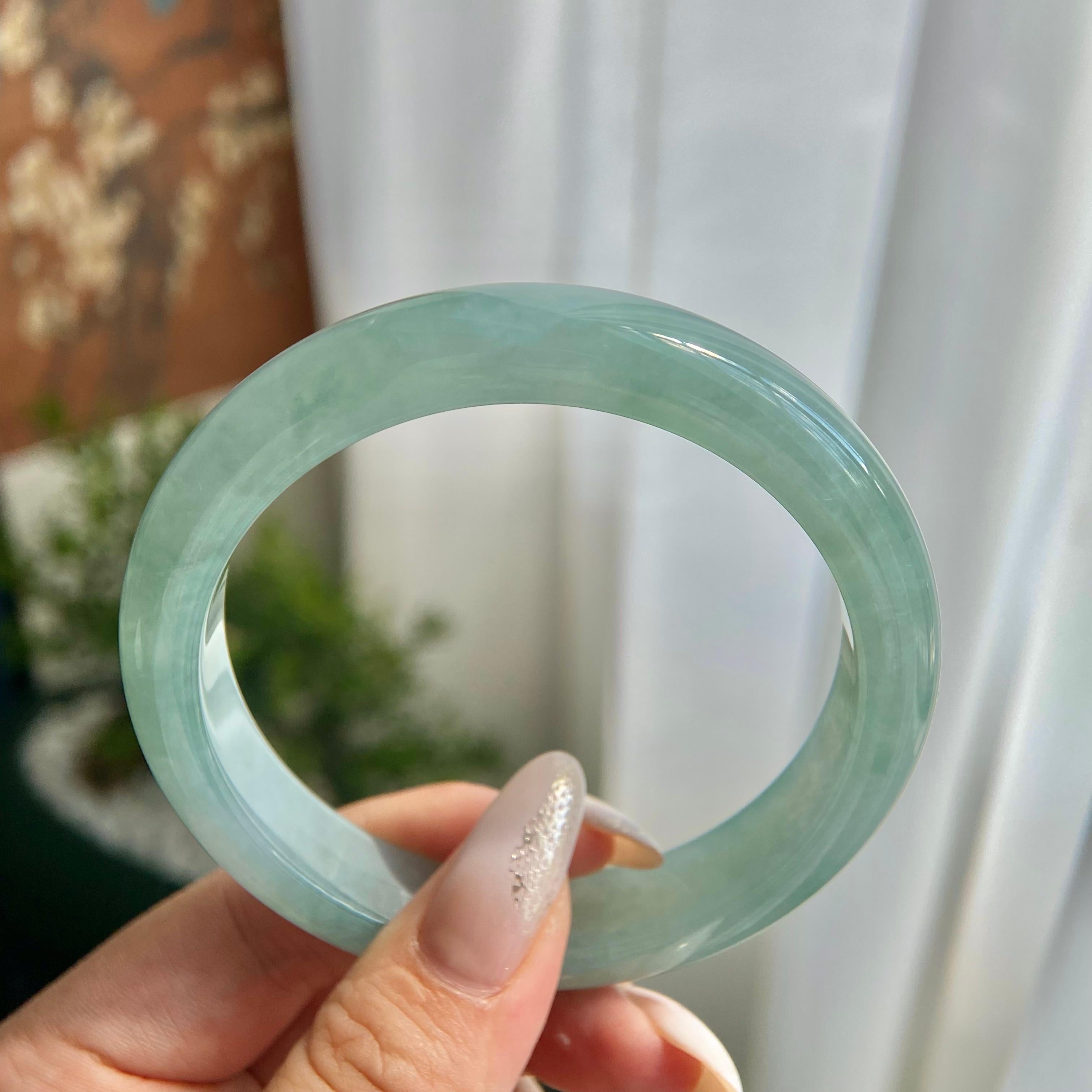 糯冰种晴底平安镯（60圈）（yc209997）