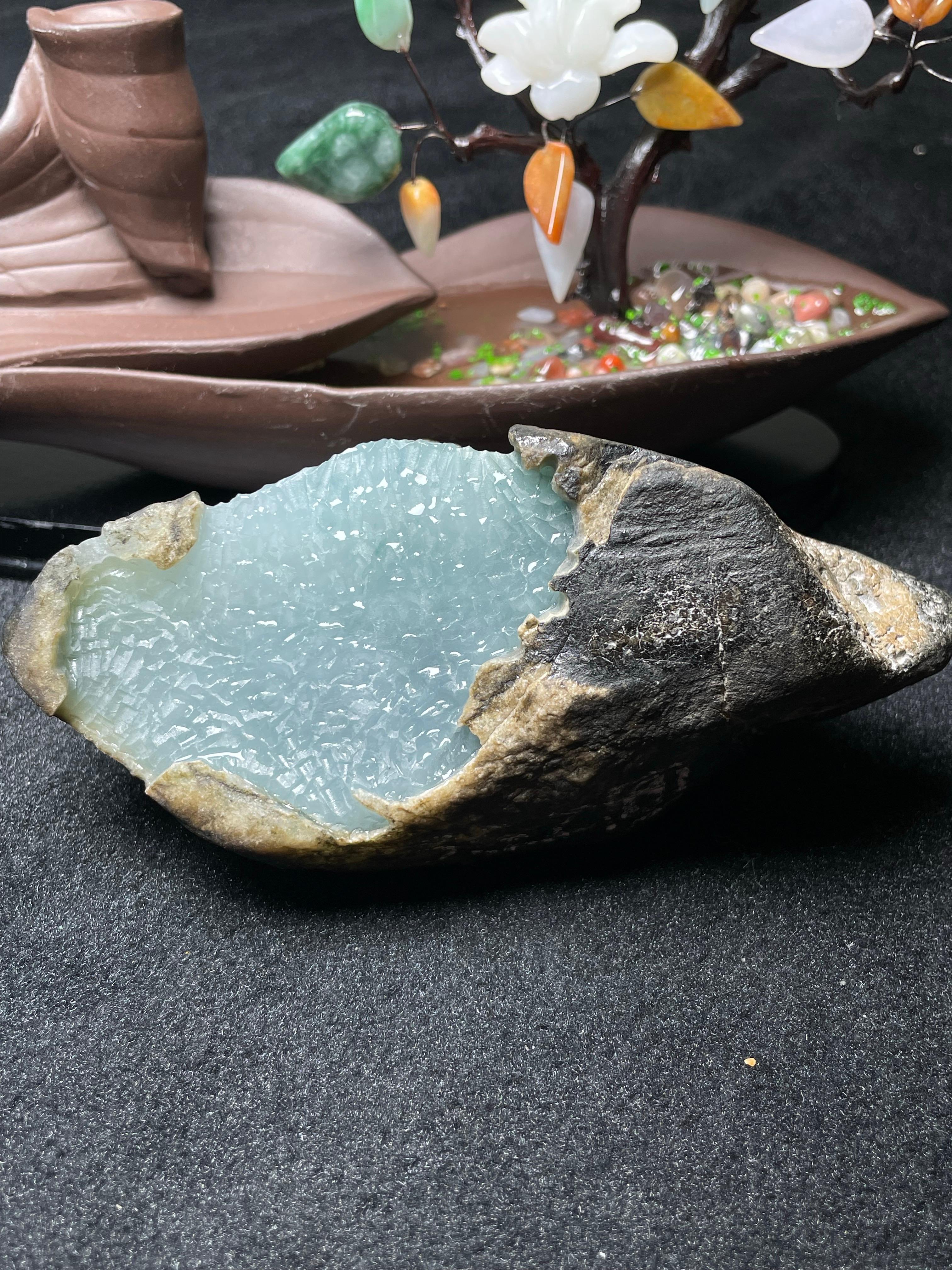 莫西沙开窗冰底飘花牌子料（yc493360）