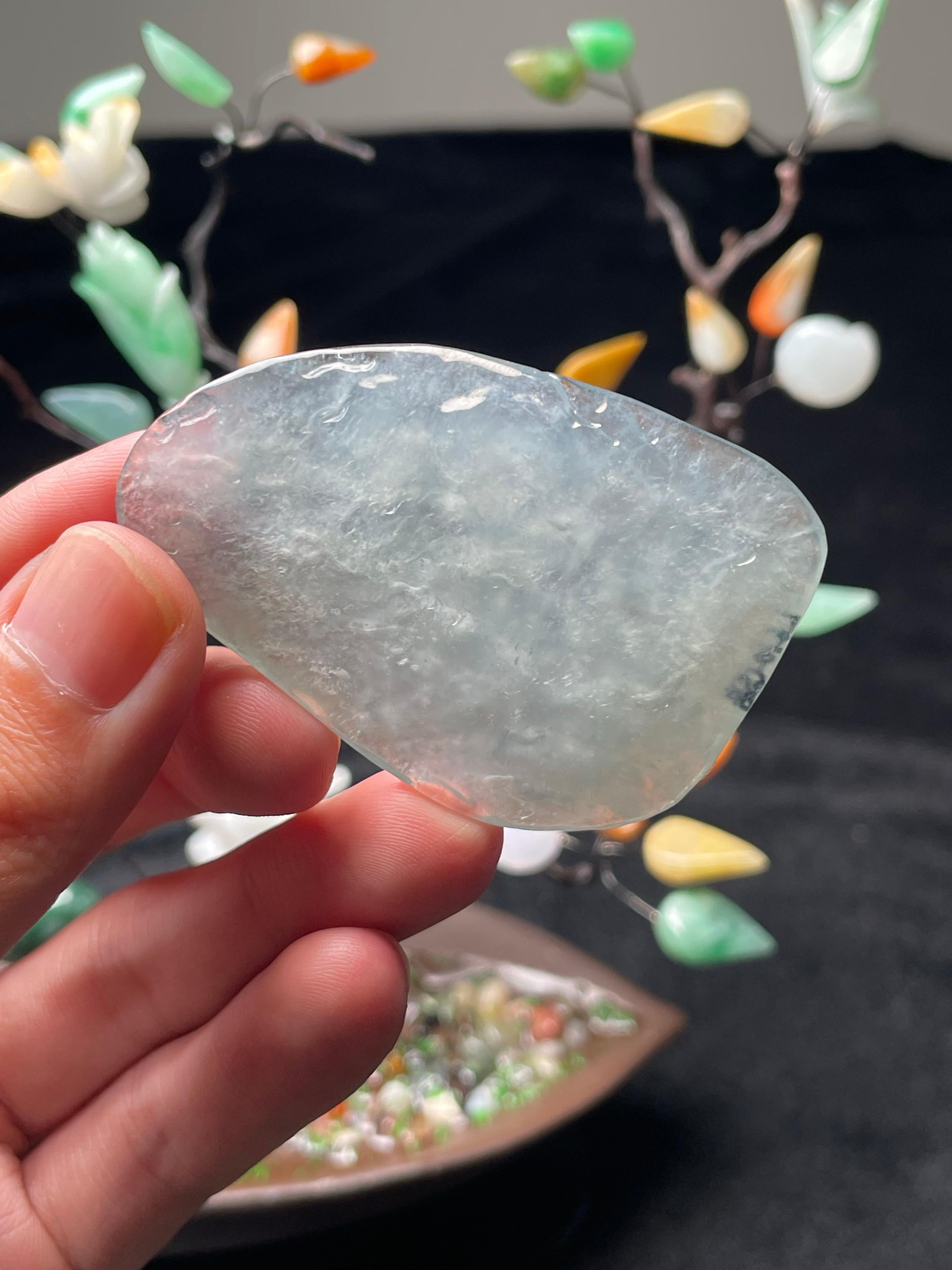 木那高冰雪花棉随形挂件料（yc503461）