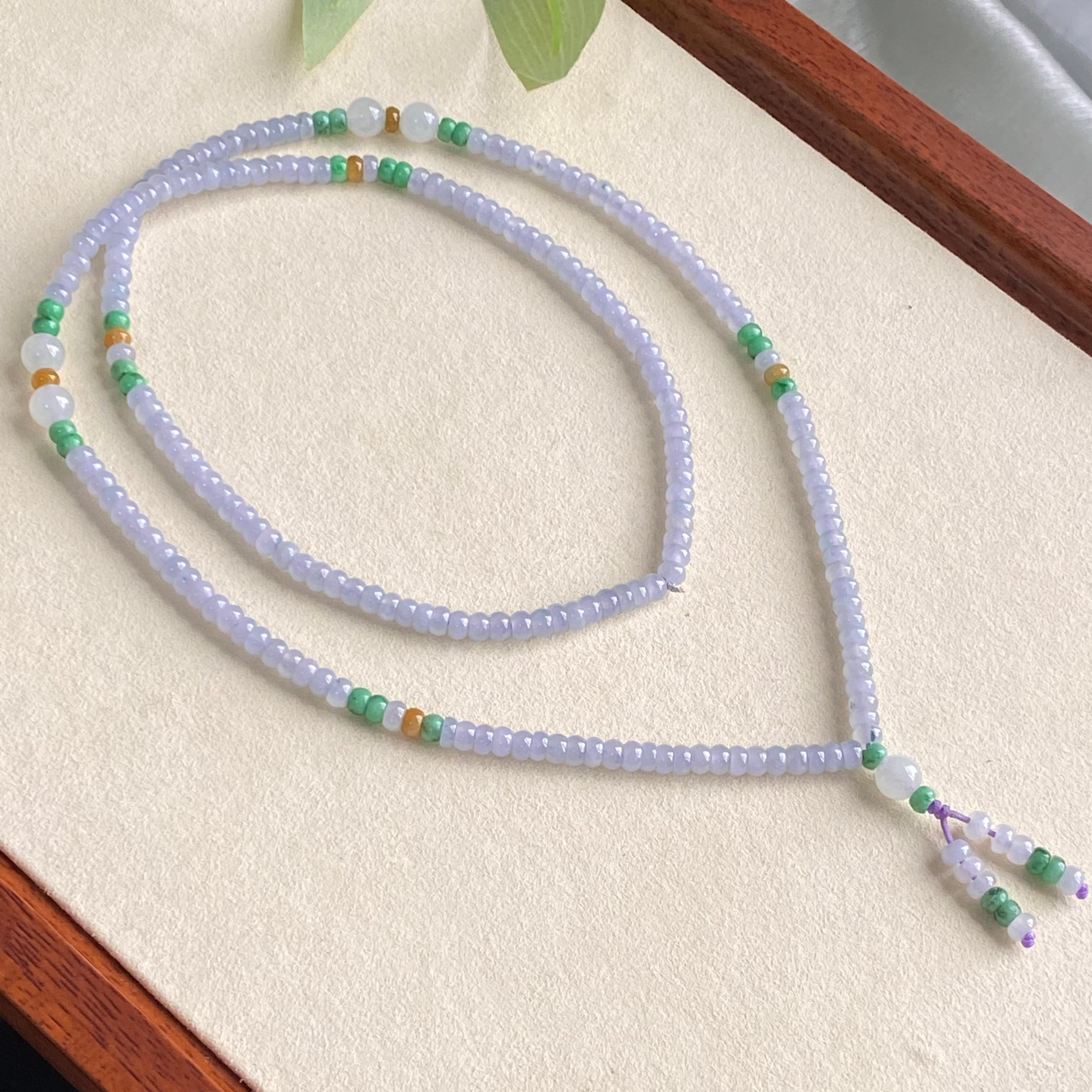 冰种多宝算盘珠珠链（yc196870）