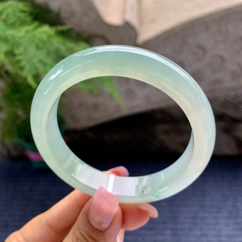 糯冰种晴水平安镯（58mm）（yc097387）