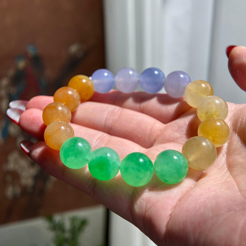 冰种多宝单圈手串（16颗）（yc209966）