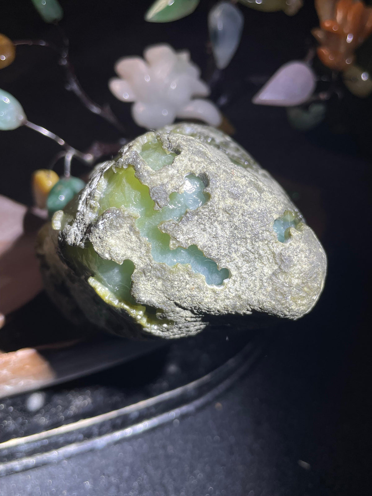 莫西沙开窗冰底飘黄牌子料（yc703087）