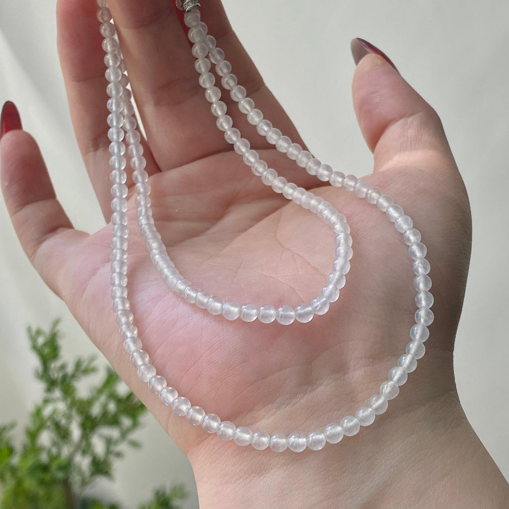 冰种白月光小米珠珠链（150颗）（yc213174）