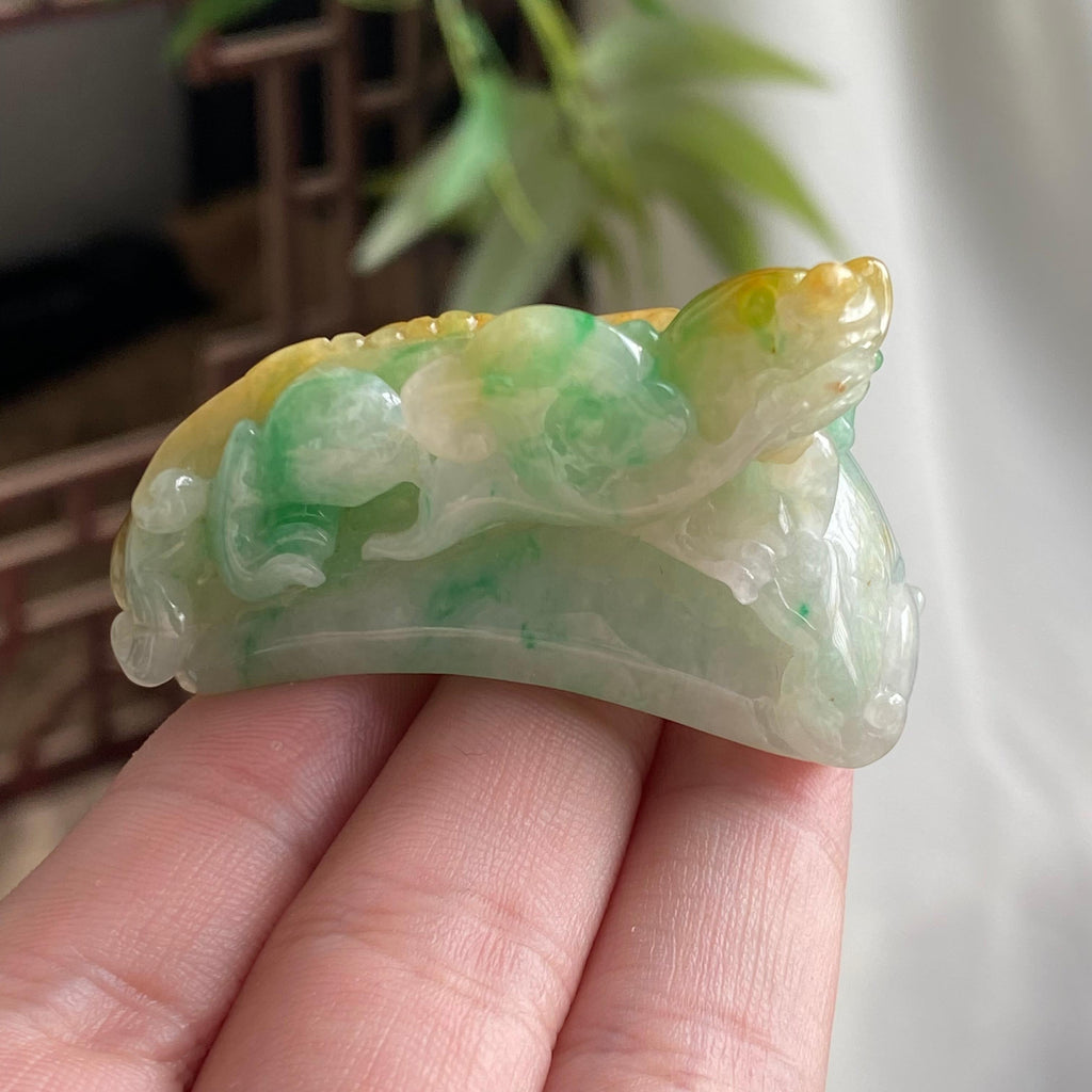 细糯种黄加绿蛟龙手牌（yc194489）