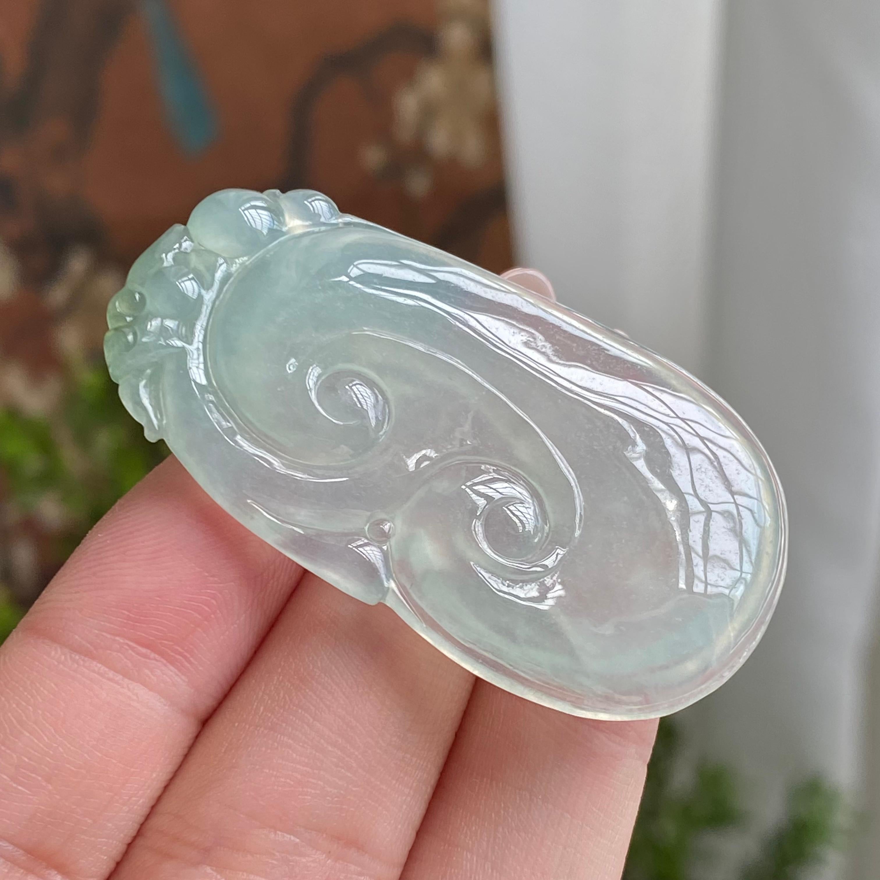 冰种晴底如意吊坠（yc231968）