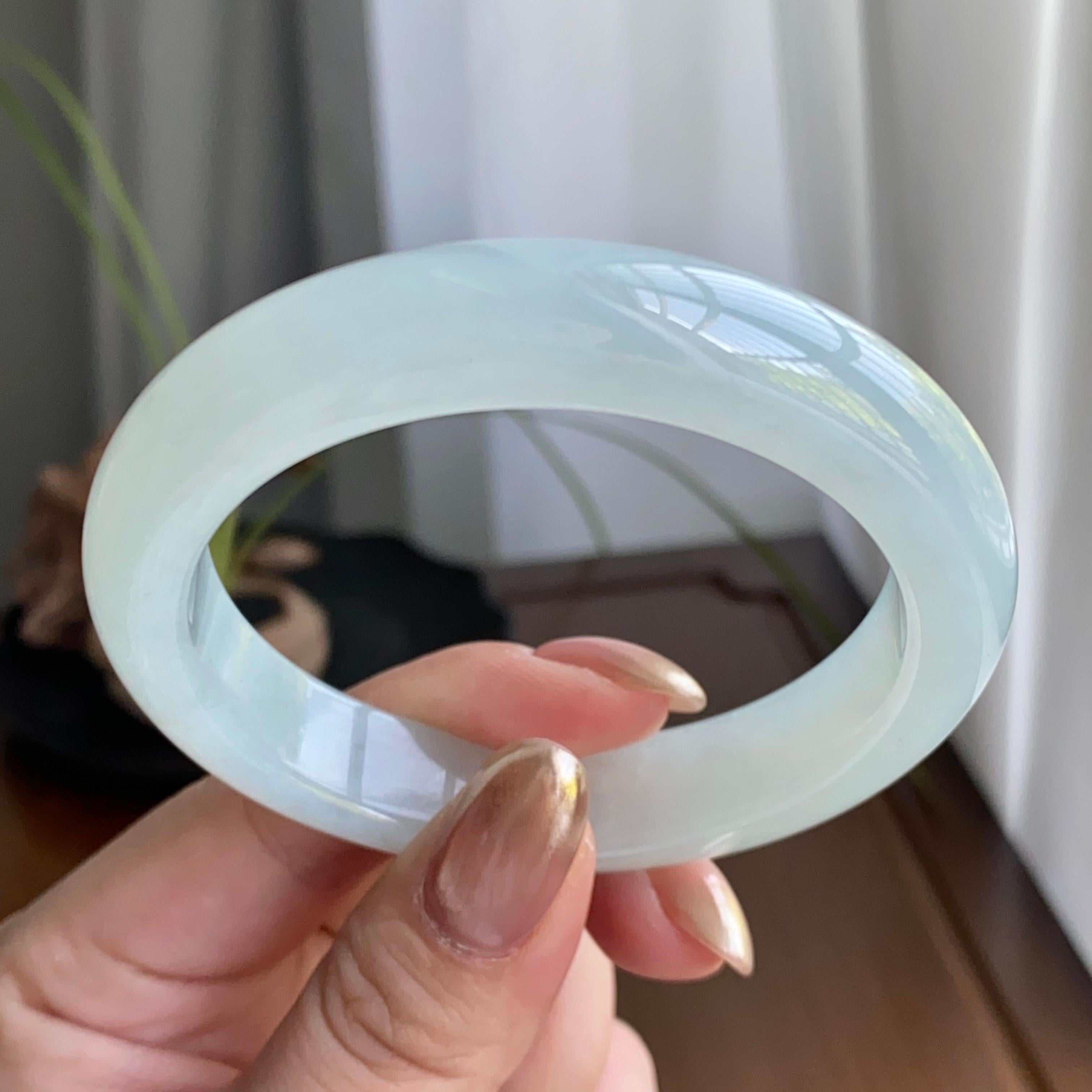 细糯种淡晴底平安镯（55圈）（yc258164）