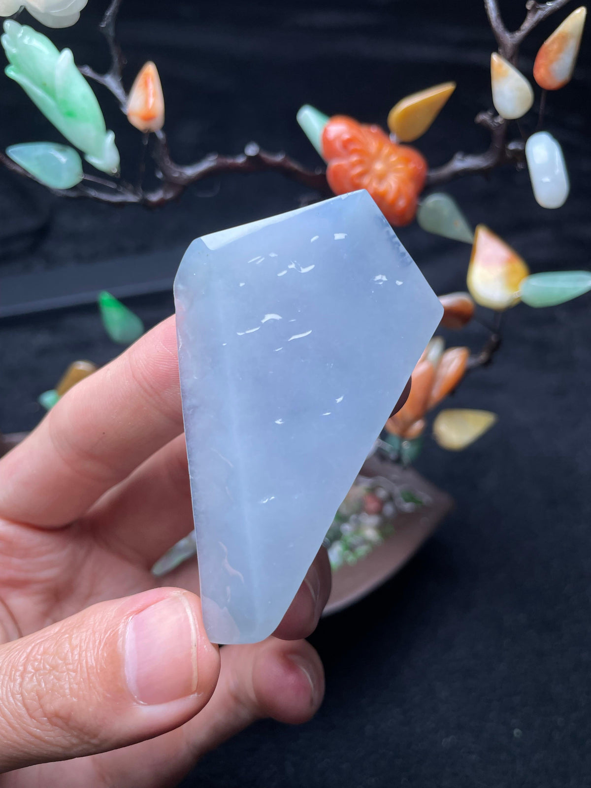 淡春紫翡翠片料（yc708087）