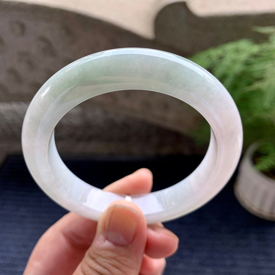 糯种淡晴底平安镯（56mm）（yc098146）