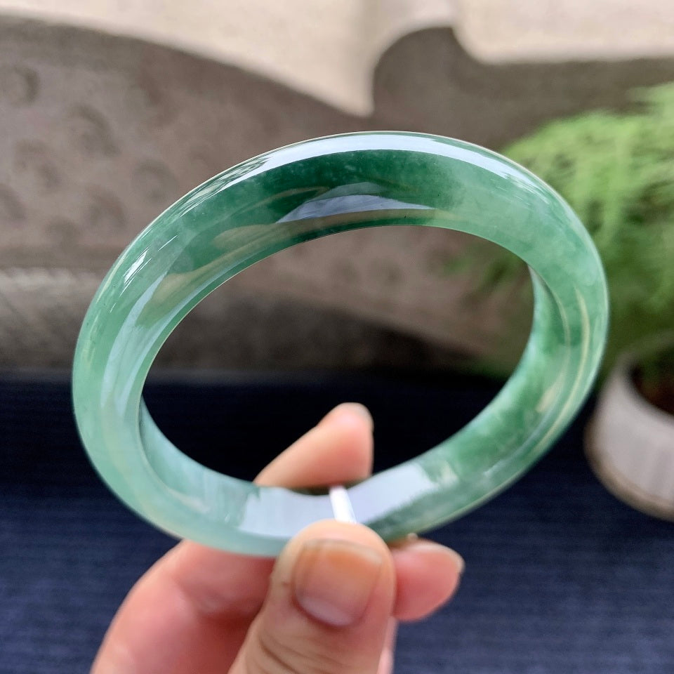 细糯种飘花平安镯（58mm）（yc089231）