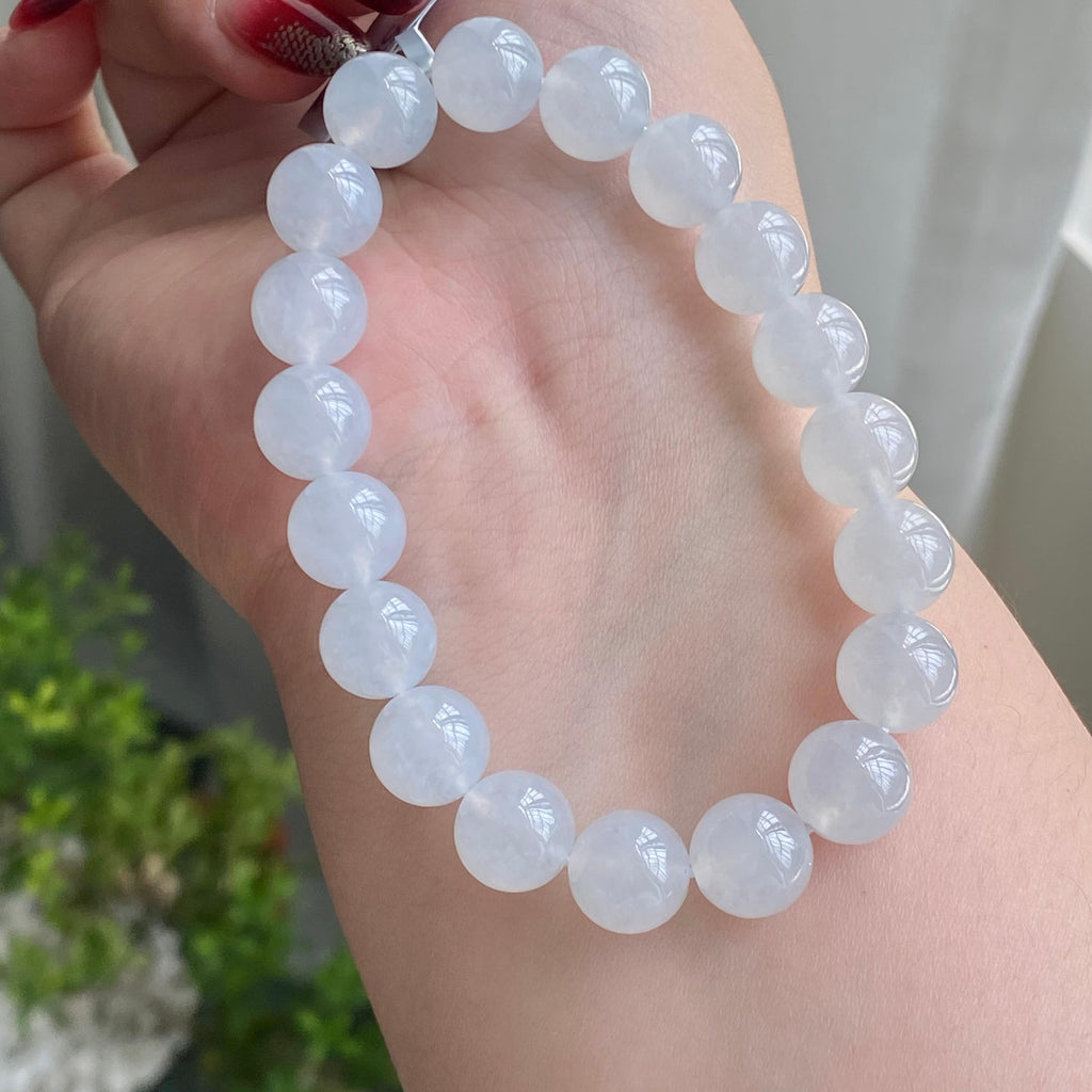 冰种白月光单圈手串（19颗）（yc215652）