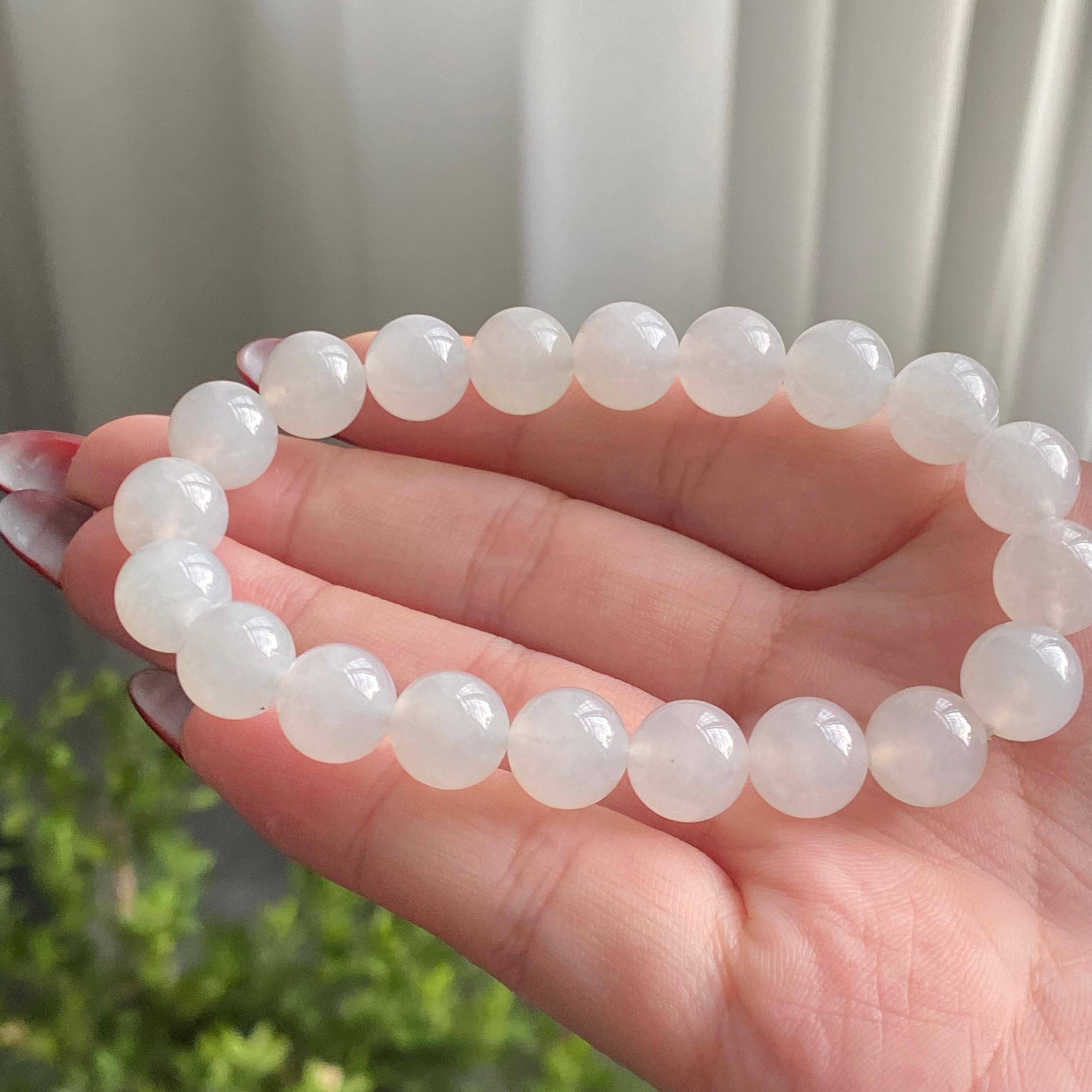 糯冰种白月光单圈手串（20颗）（yc213187）