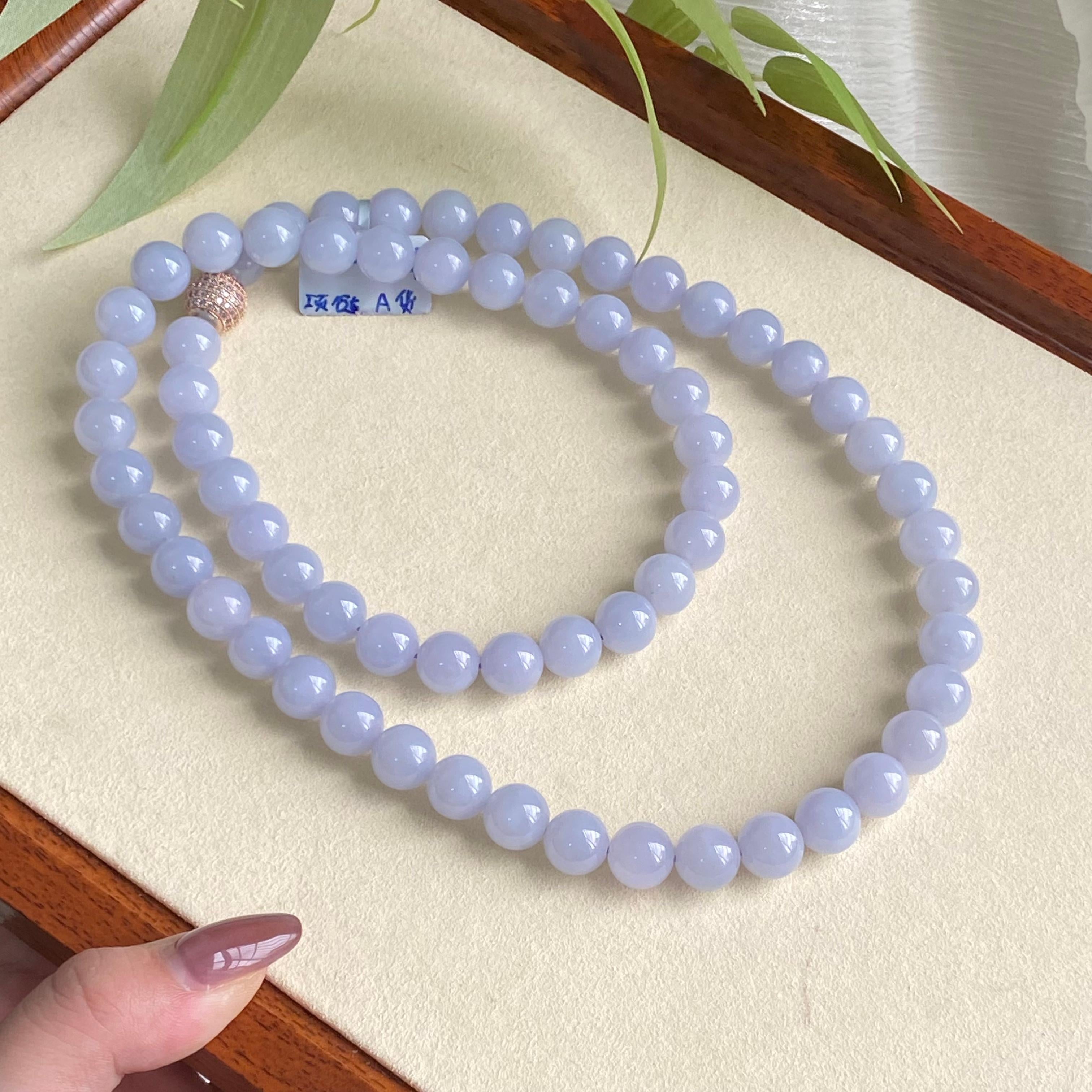 细糯种紫罗兰珠链（66颗）（yc195572）