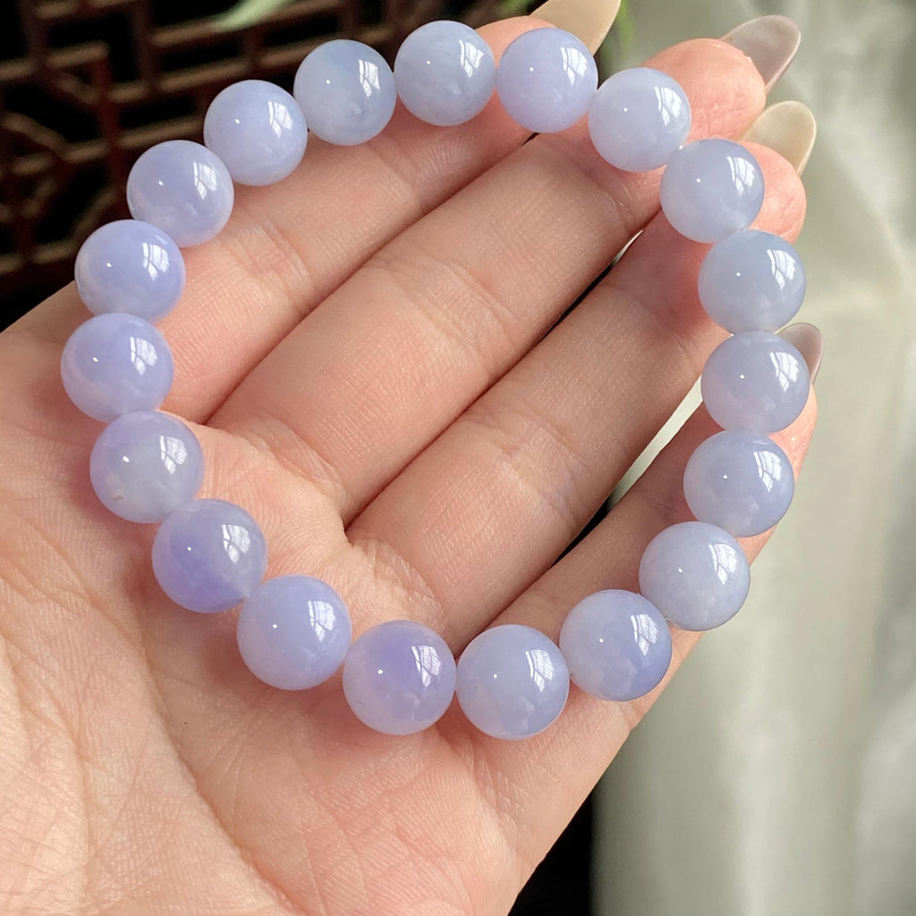 细糯种紫罗兰单圈手串（19颗）（yc196881）