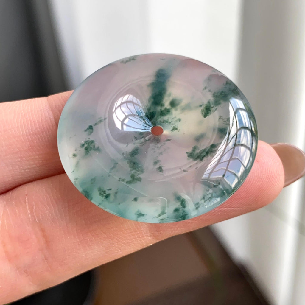 冰种飘花平安扣吊坠（yc263836）