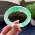 糯冰种飘绿平安镯（51.3mm）（yc099428）