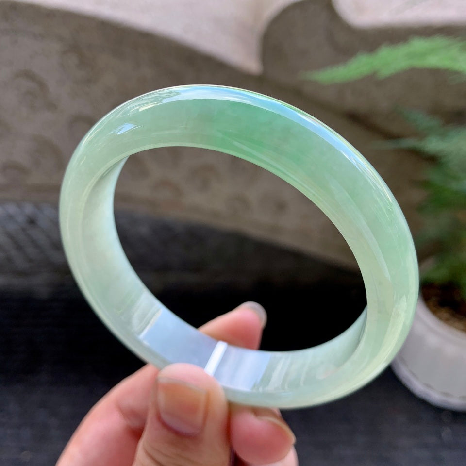 糯冰晴水平安镯（58.4mm）（TF06271625）