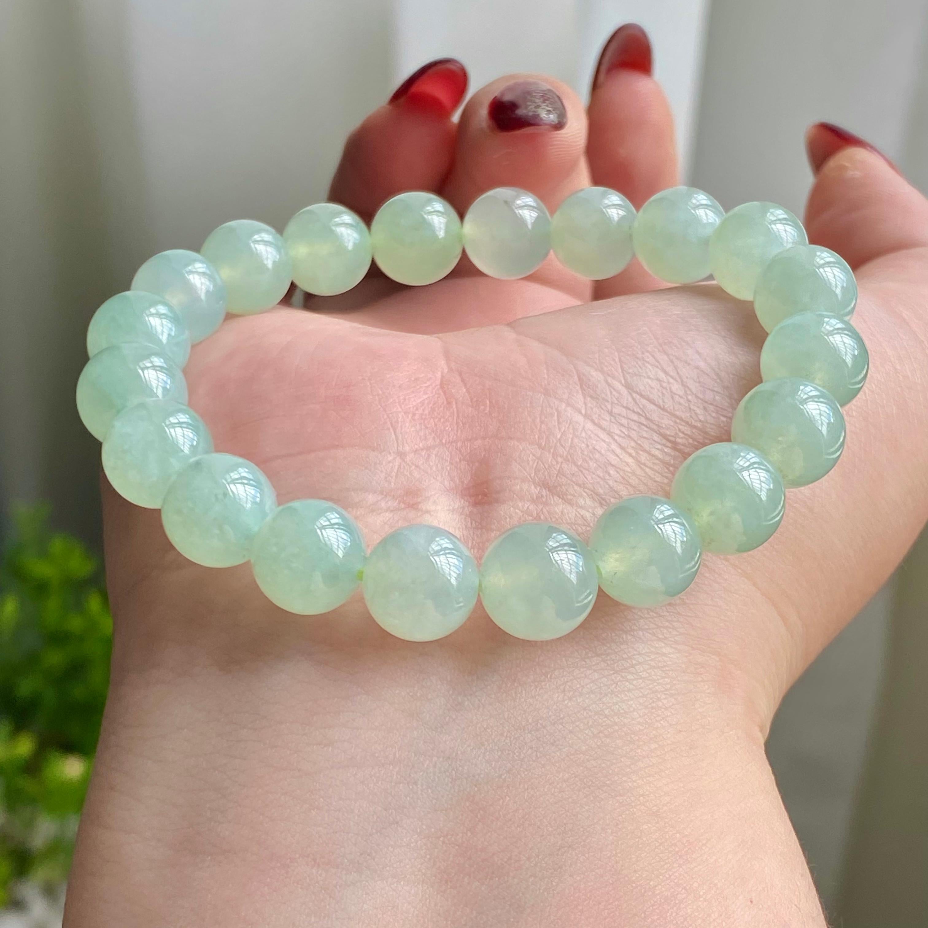 冰种晴底单圈手串（20颗）（yc215651）