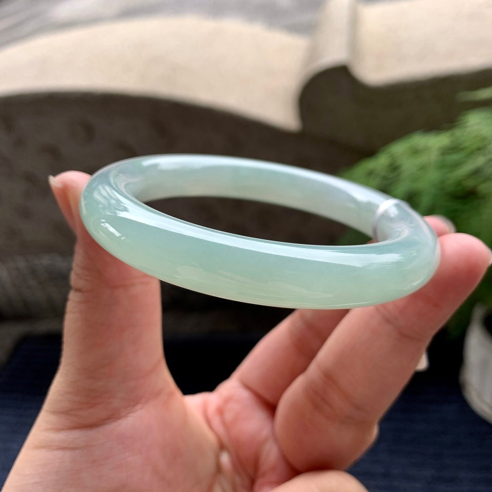 细糯种晴底圆条手镯（56.8mm）（yc101278）