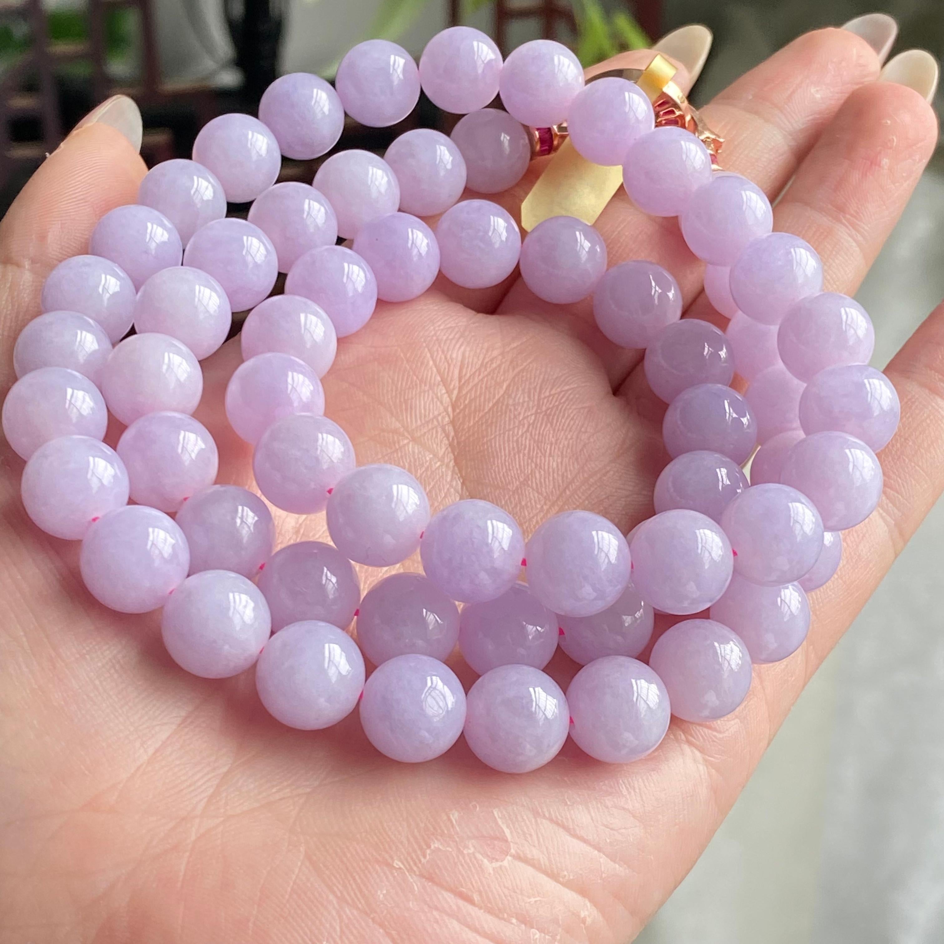 细糯种紫罗兰珠链（62颗）（yc196843）