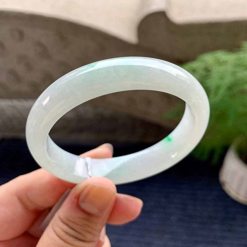 细糯种飘绿贵妃手镯（54.5mm）（yc116158）