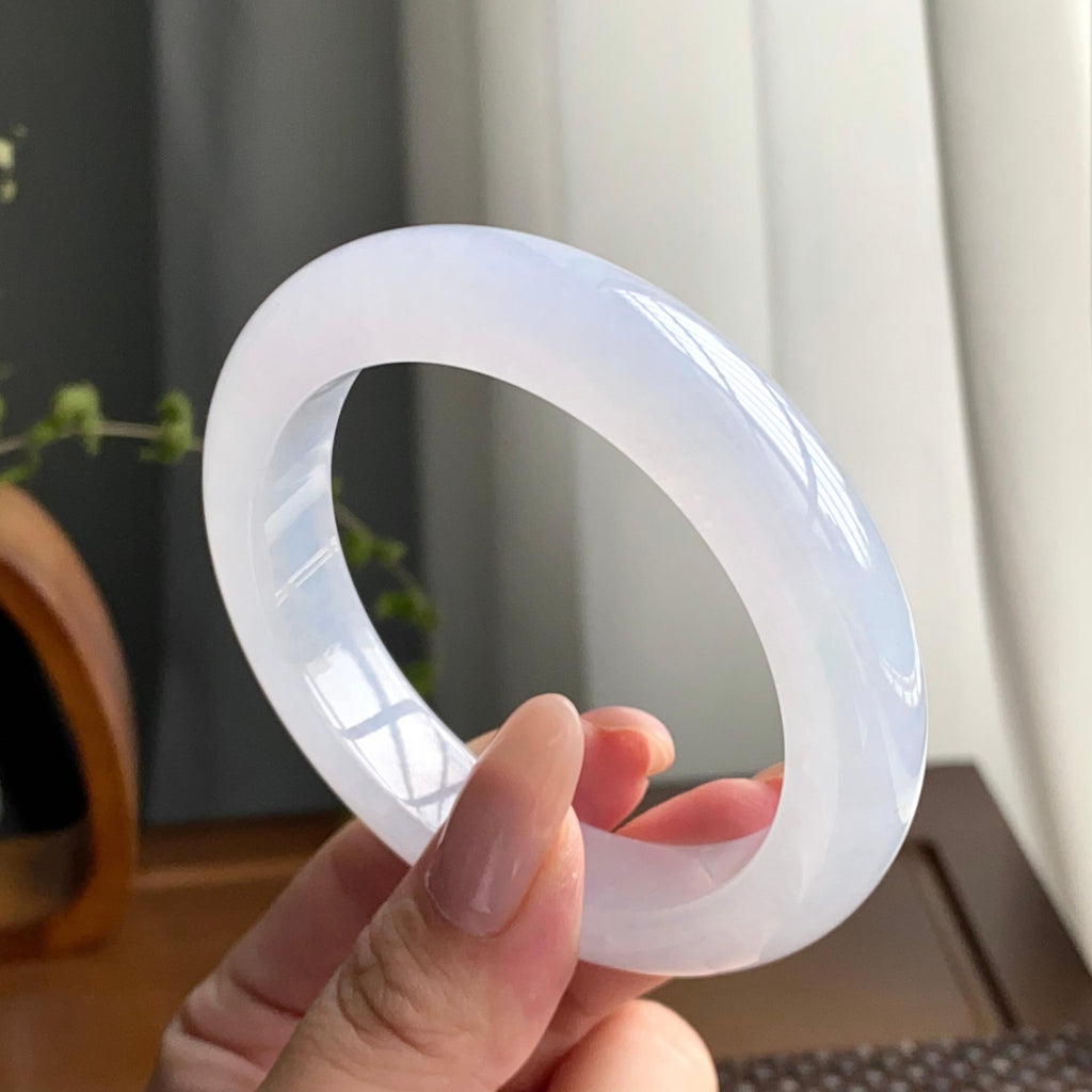 冰种白月光平安镯（56圈）（yc247639）