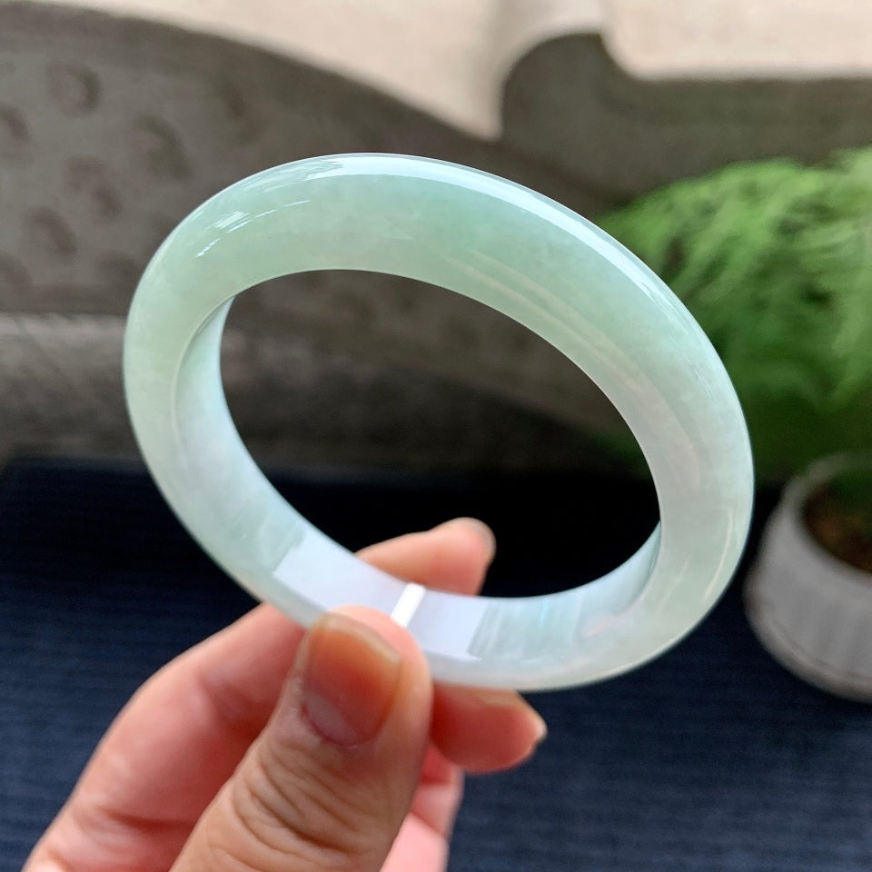 糯冰种晴水平安镯（53.4mm）（yc082282）