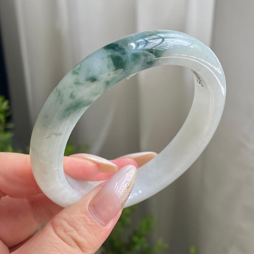 细糯种飘花平安镯（59圈）（yc215653）