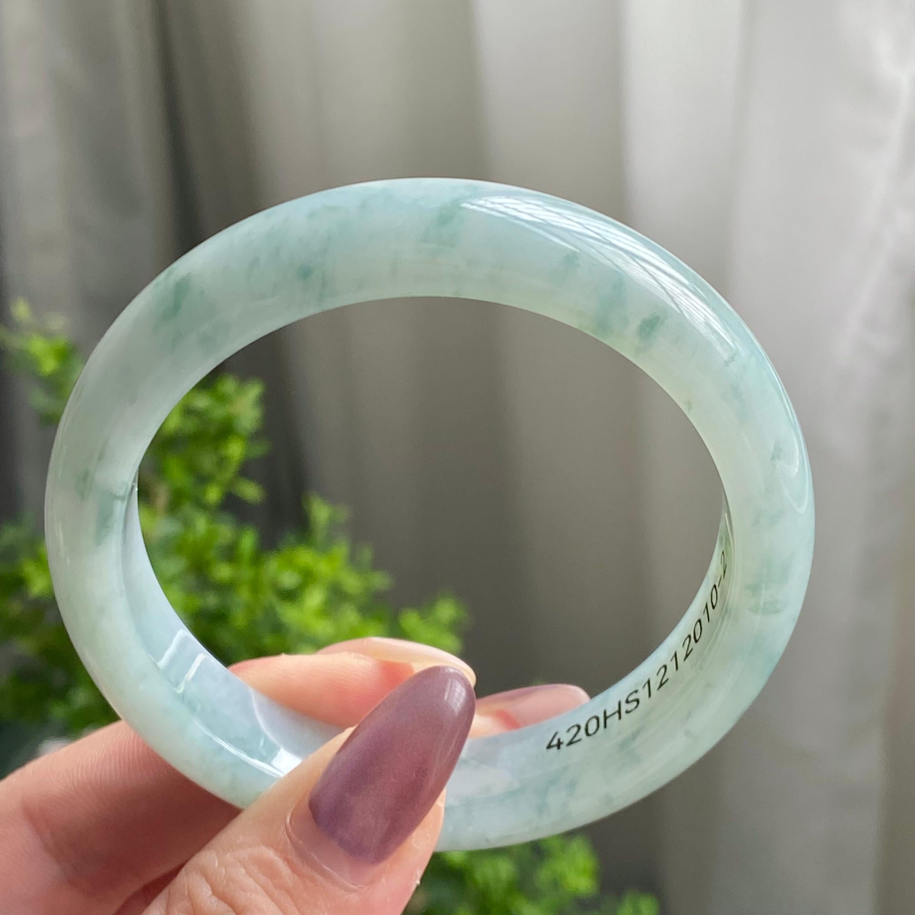 细糯种飘花平安镯（56圈）（yc202565）