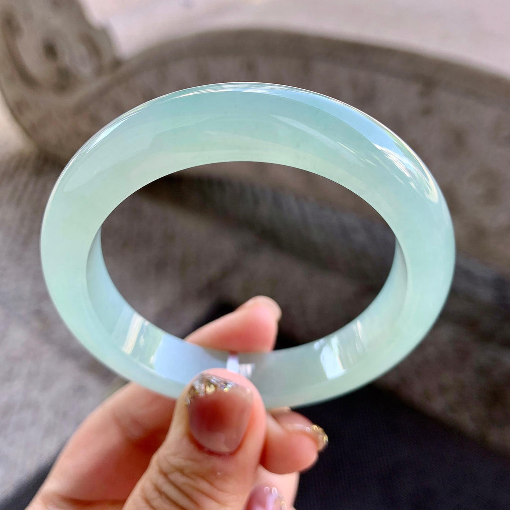 糯冰种晴水平安镯（54.3mm）（yc273592）