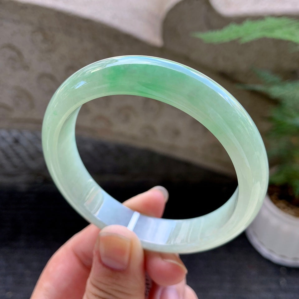 糯冰晴水平安镯（58.4mm）（TF06271625）