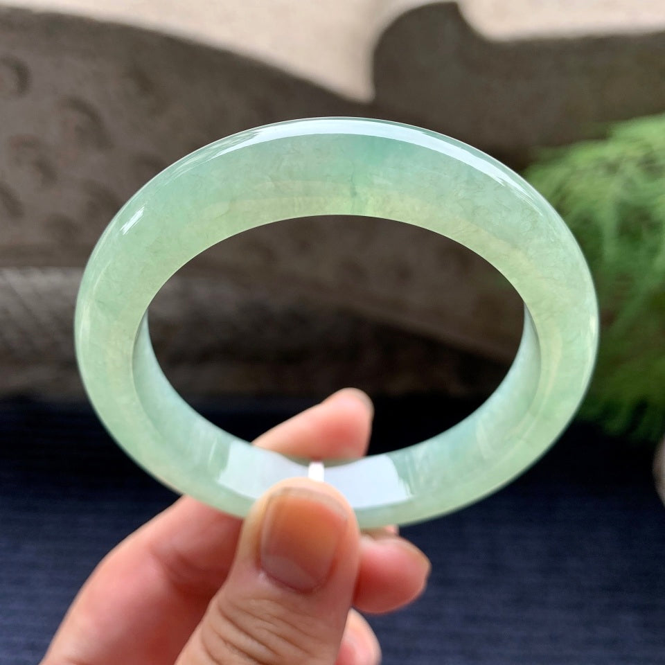 细糯种晴底平安镯（54.6mm）（yc100703）