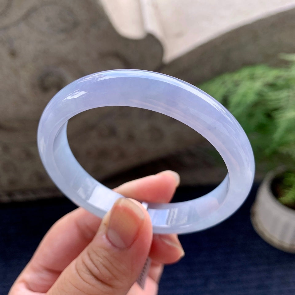 糯冰种紫罗兰贵妃手镯（55mm）（yc089907）