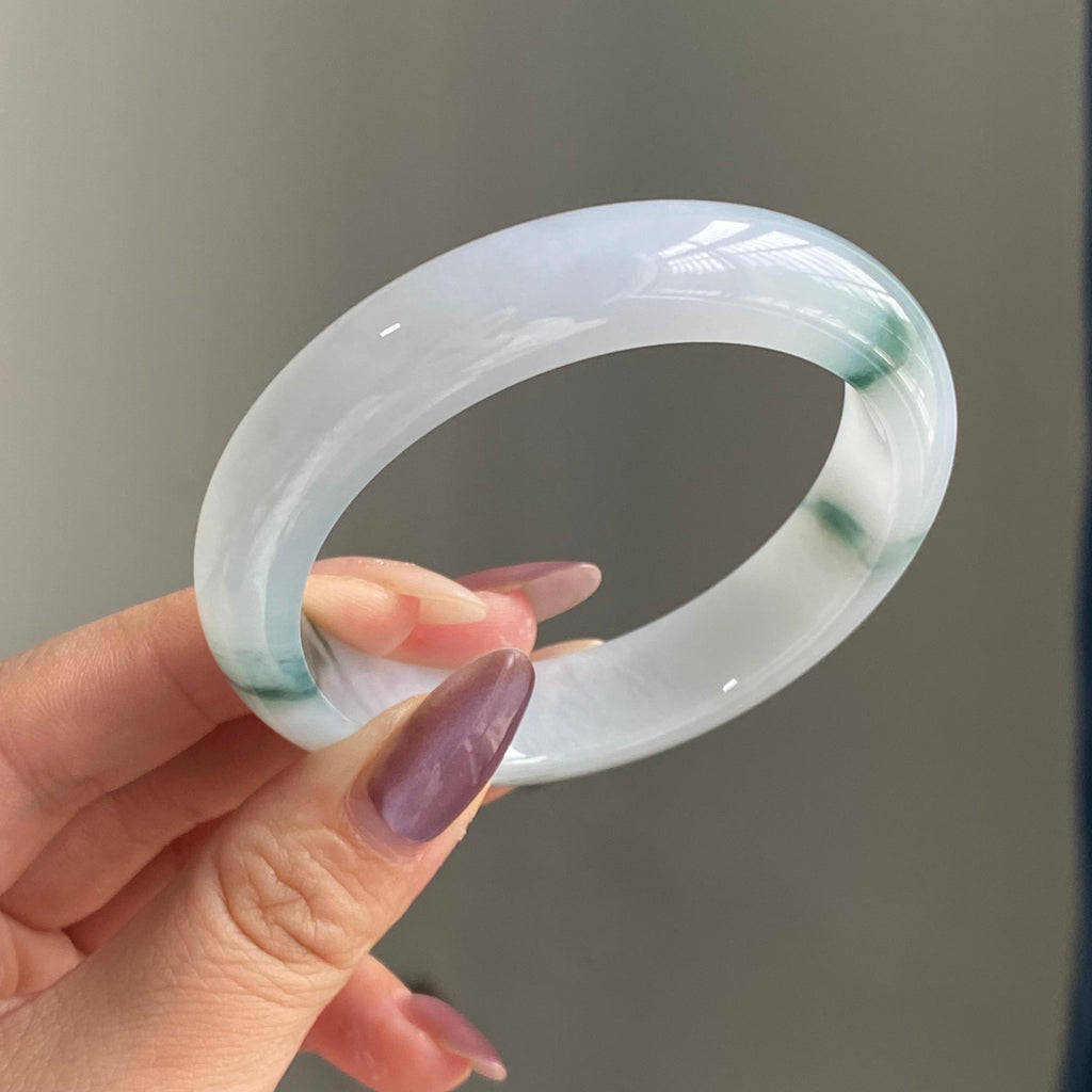 细糯种飘花平安镯手镯（56圈）（yc196860）